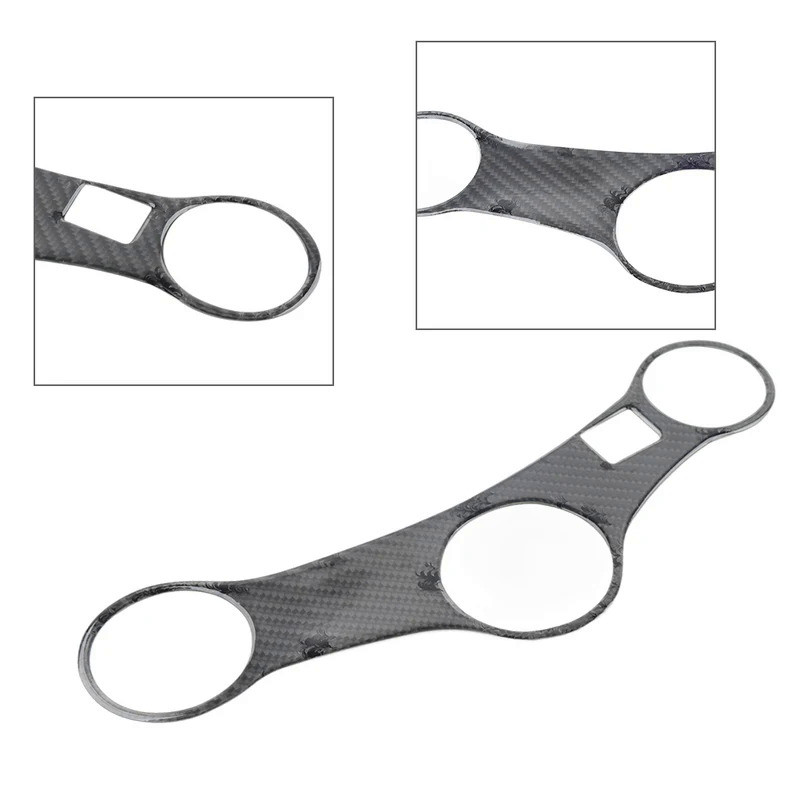 Mo Motorcycle Triple Tree Top Clamp Upper Carbon Decal Sticker For Honda CBR600F4i CBR600 F4i 2001 2