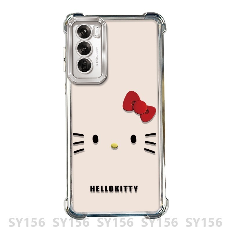 เคสoppo Reno 12 Pro 12Pro 12F Reno12 F Reno12F 5G Reno 11 10 Pro 11F 8Z 7Z 8 6 เคสโทรศัพท์พร้อมกล้องProtector Clear Luxury AestheticกันกระแทกหนาAir Cushion Anti-Fall