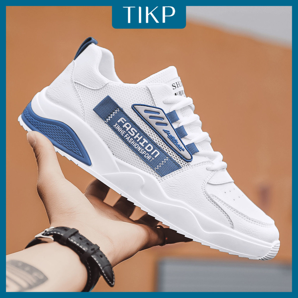 Tikp Sports Shoes รองเท้าผู้ชาย All-Match Simple Mesh Breathable Fashion Casual Sneakers size39-43