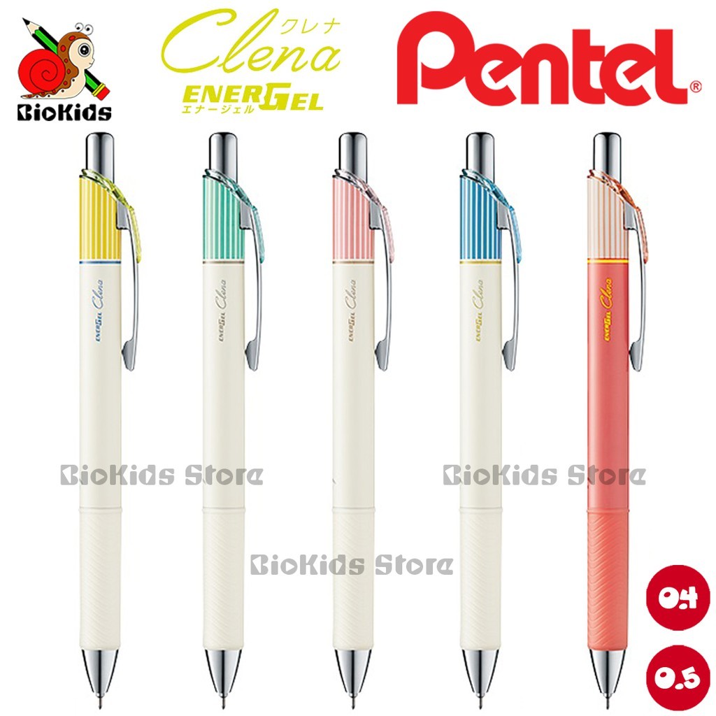 Pentel Energel Clena 0.4 / 0.5 mm. I ปากกาเจลคลีนา