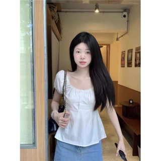 mimi&didi#เสื้อยืดแขนสั้น สไตล์ใหม่ หลวม เวอร์ชั่นเกาหลี#W48…