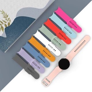 สายยางซิลิโคนกีฬา for Samsung Galaxy Watch FE Samsung Galaxy Watch 7 6 5 4 40มม 44มม 4 Classic 42มม 46มม Smartwatch 20มม