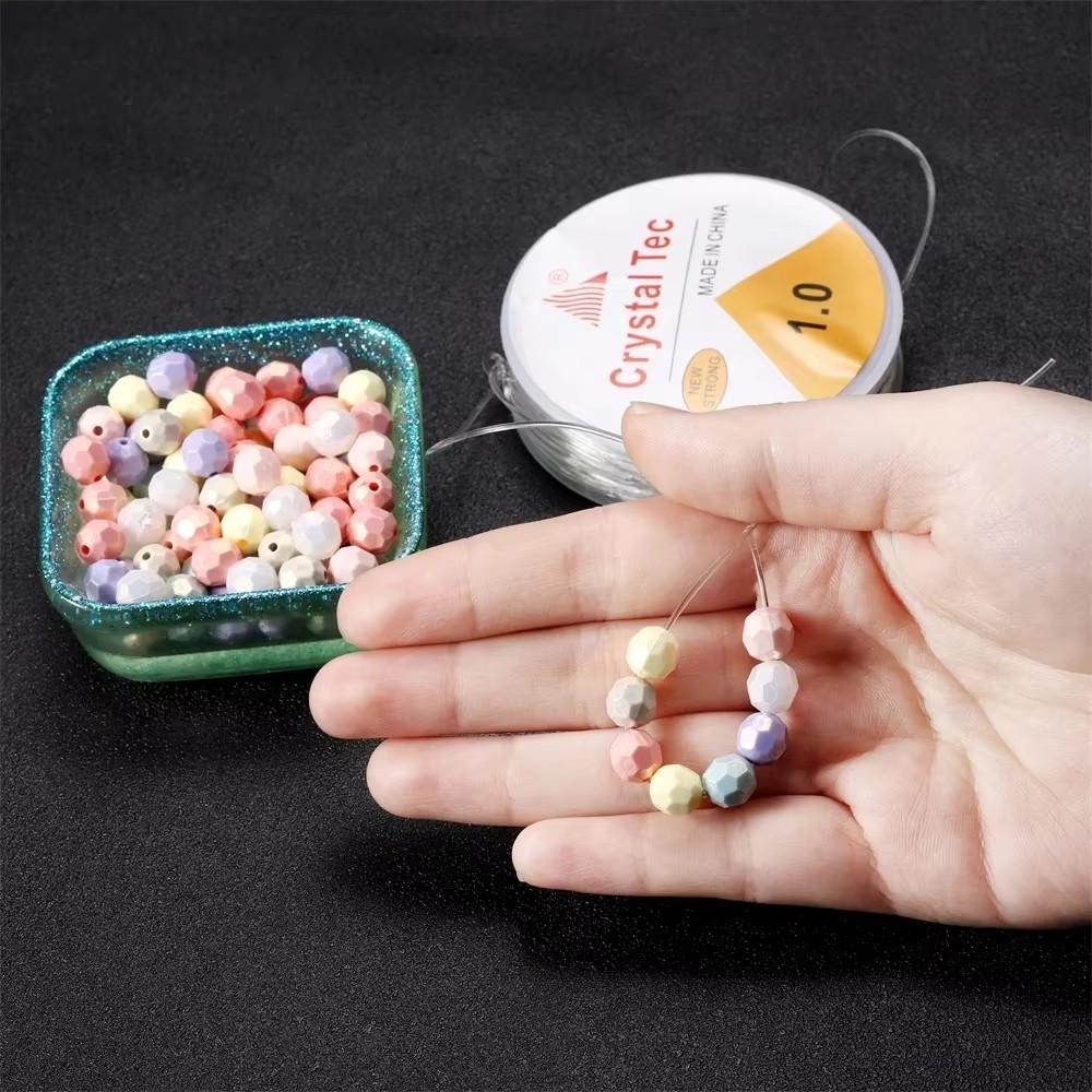 คริสตัลใส DIY Beading Stretch Cords Elastic Line เครื่องประดับทํา Supply Wire String Jeweleri ด้าย - รูปที่ 2