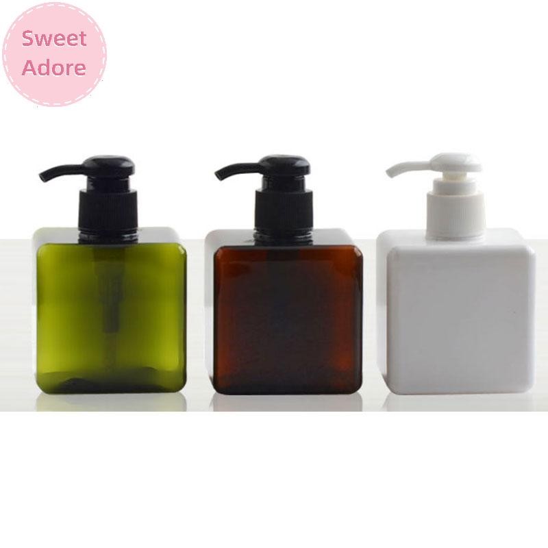 Sweetadore ขวดปั๊มพลาสติกเปล่าเครื่องจ่าย 250 มล. ขวดแชมพูเหลวรีฟิล TH