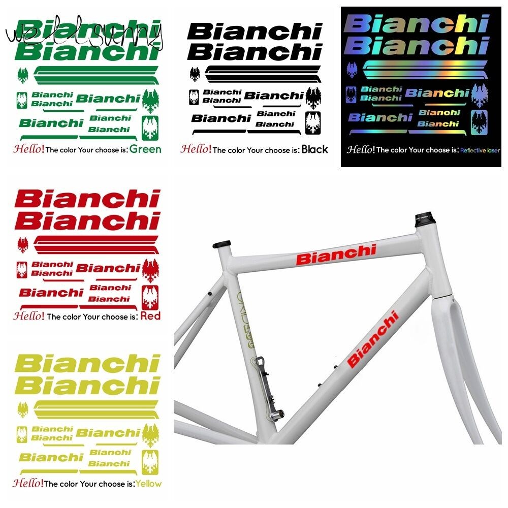 Bianchi สติ๊กเกอร์รูปลอกสําหรับจักรยานเสือภูเขา/จักรยานเสือหมอบ