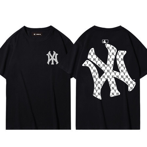 ปกติ🔥 [S-5XL]ผ้าฝ้าย 100% Mbl ny เสื้อยืดแขนสั้นลําลอง ผ้าฝ้าย ขนาดใหญ่ มาตรฐาน แฟชั่นฤดูร้อน สําหรับผู้ชาย และผู้หญิง