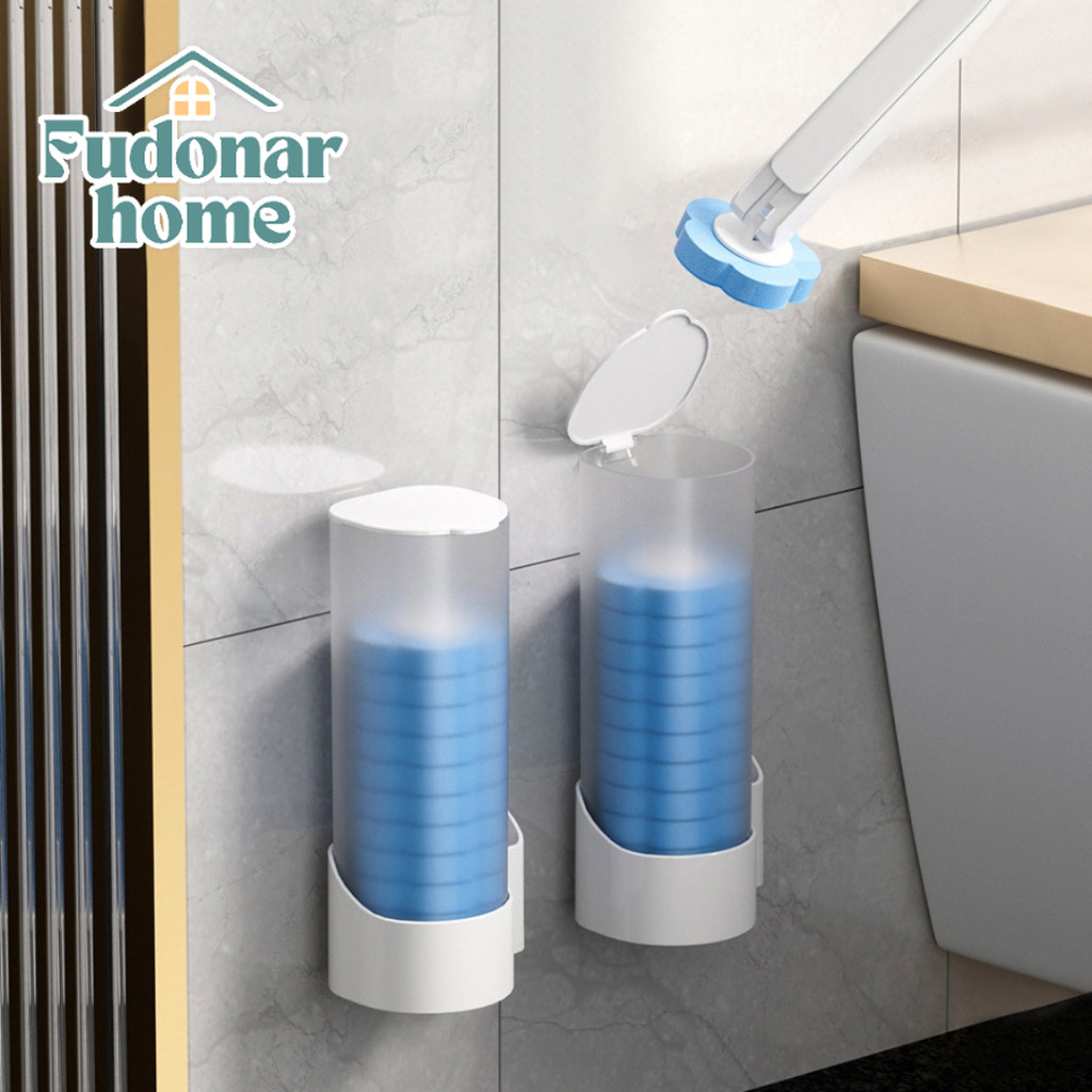 Fudonar แปรงขัดห้องน้ำอเนกประสงค์ แปรงขัดห้องน้ำใช้แล้วทิ้ง พร้อมแผ่นน้ำยาในตัว แปรงล้างห้องน้ำ