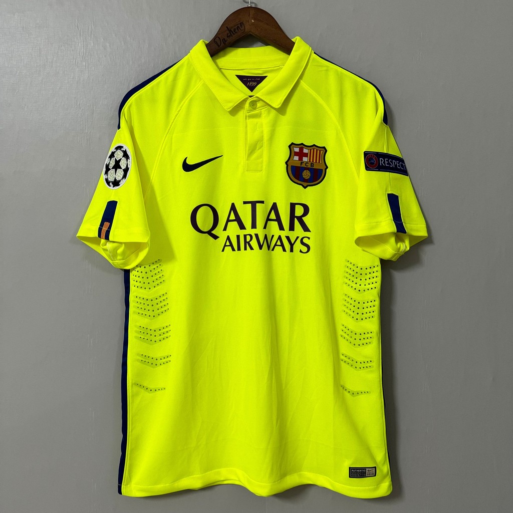 2014-15 Barcelona Retro Away เสื้อฟุตบอลแขนสั้น