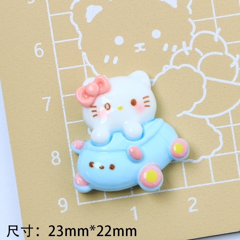 สติกเกอร์ติดถ้วยน้ำสามมิติลายแมวคิตตี้เงาติดแก้วเก็บความร้อนทำด้วยมือ DIY ครีมกาวติดกล่องเก็บการ์ด - รูปที่ 5