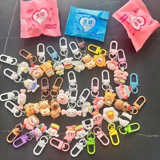 สินค้าใหม่ 22/30 ชิ้นพร้อมพวงกุญแจกระดิ่ง ถุงสุ่ม กล่องสุ่ม กระเป๋า พวงกุญแจน่ารัก พวงกุญแจของขวัญสุดประณีต