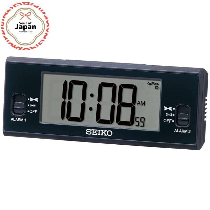 Seiko Clock Alarm Clock Desk Clock Digital Radio Wave Black 48×123×30mm SQ321K
Seiko Clock Alarm Clo
