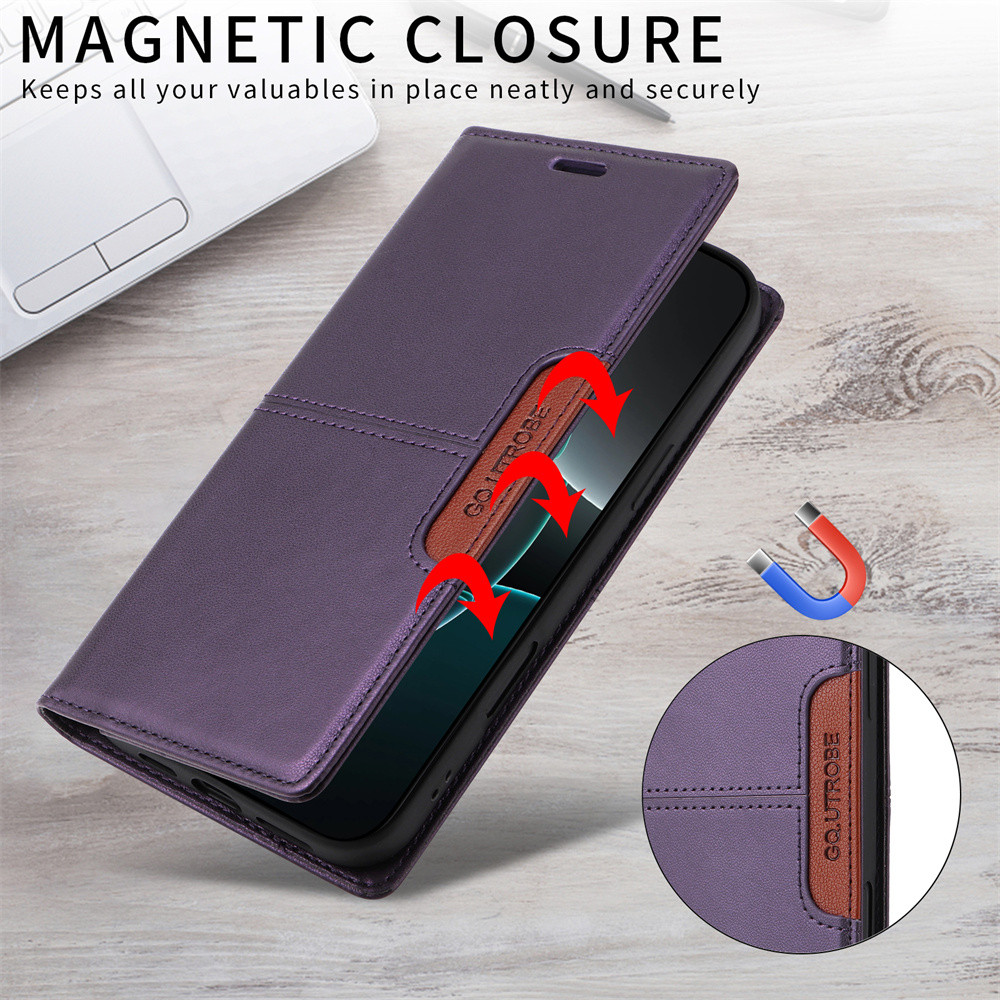เคส for Xiaomi 14T 13T 12T 11T Pro Mi 11 Lite POCO M6 X6 F6 F3 X5 X3 Pro NFC C75 C65 C55 4G 5G คสโทรศัพท์หนังฝาพับพร้อมช่องใส่บัตรสําหรับ Splice Color PU Leather Flip Cover Magnetic Wallet With Card Slots Soft TPU Bumper Shell Casing