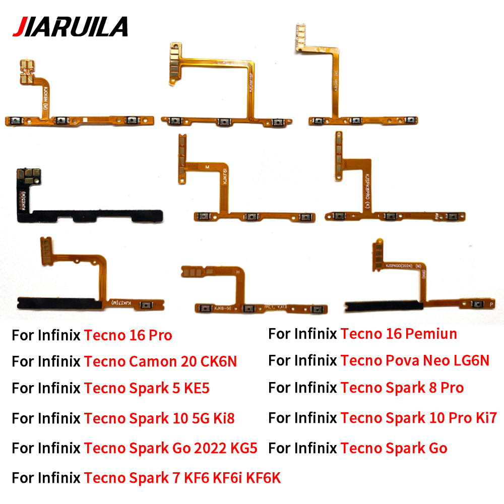 JIARUILA สําหรับ Infinix Tecno 16 Pro Camon 20 CK6N Pova Neo LG6N Spark 5 7 8 10 GO 2022 KE5 Ki7 KG5