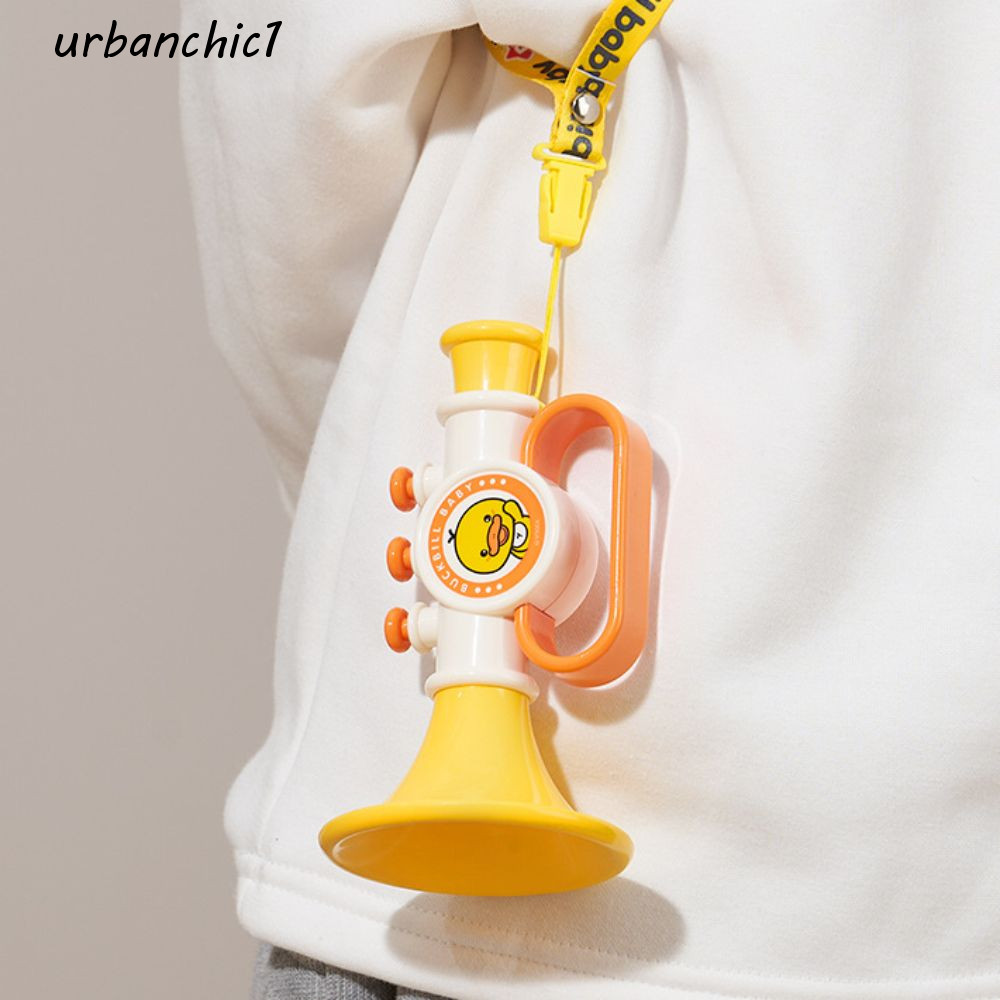 Urbanchic เด็กทรัมเป็ตของเล่น, B.Duck การ์ตูนเพลงตรัสรู้ของเล่น,ของเล่นพ่อแม่และลูก Early Educational เสริม VC กระต่ายของเล่นเครื่องดนตรีการฝึกอบรมดนตรี