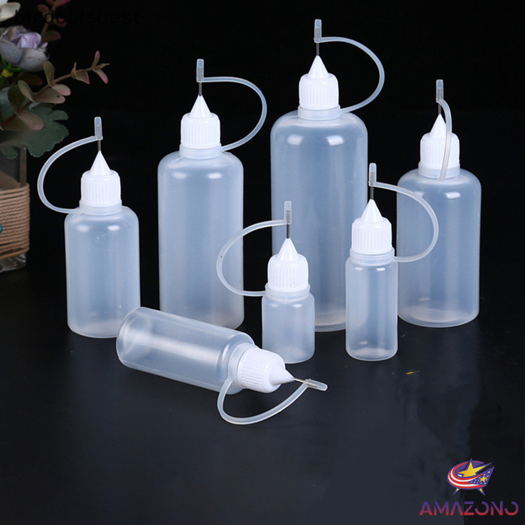 Amaz หัวเข็มขวดน้ำมัน ขวดหยด ขวดแบ่ง DIY อุปกรณ์ ขวดดรอเปอร์ ปลายแหลม Dropper Bottles