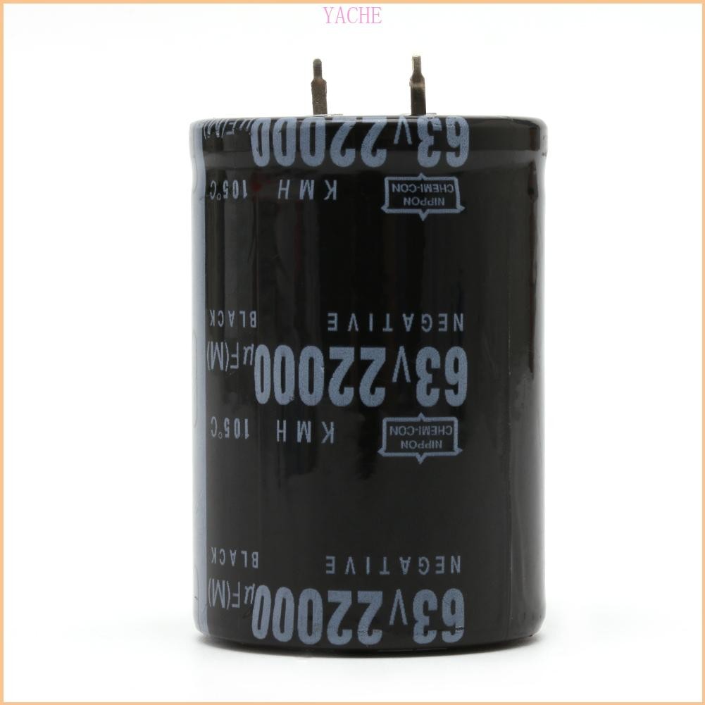 Yeche Direct Supply Electrolytic Capacitor 22000UF 63V 105°C 35x50 มม. ตัวเก็บประจุทรงกระบอกทนอุณหภูมิสูง