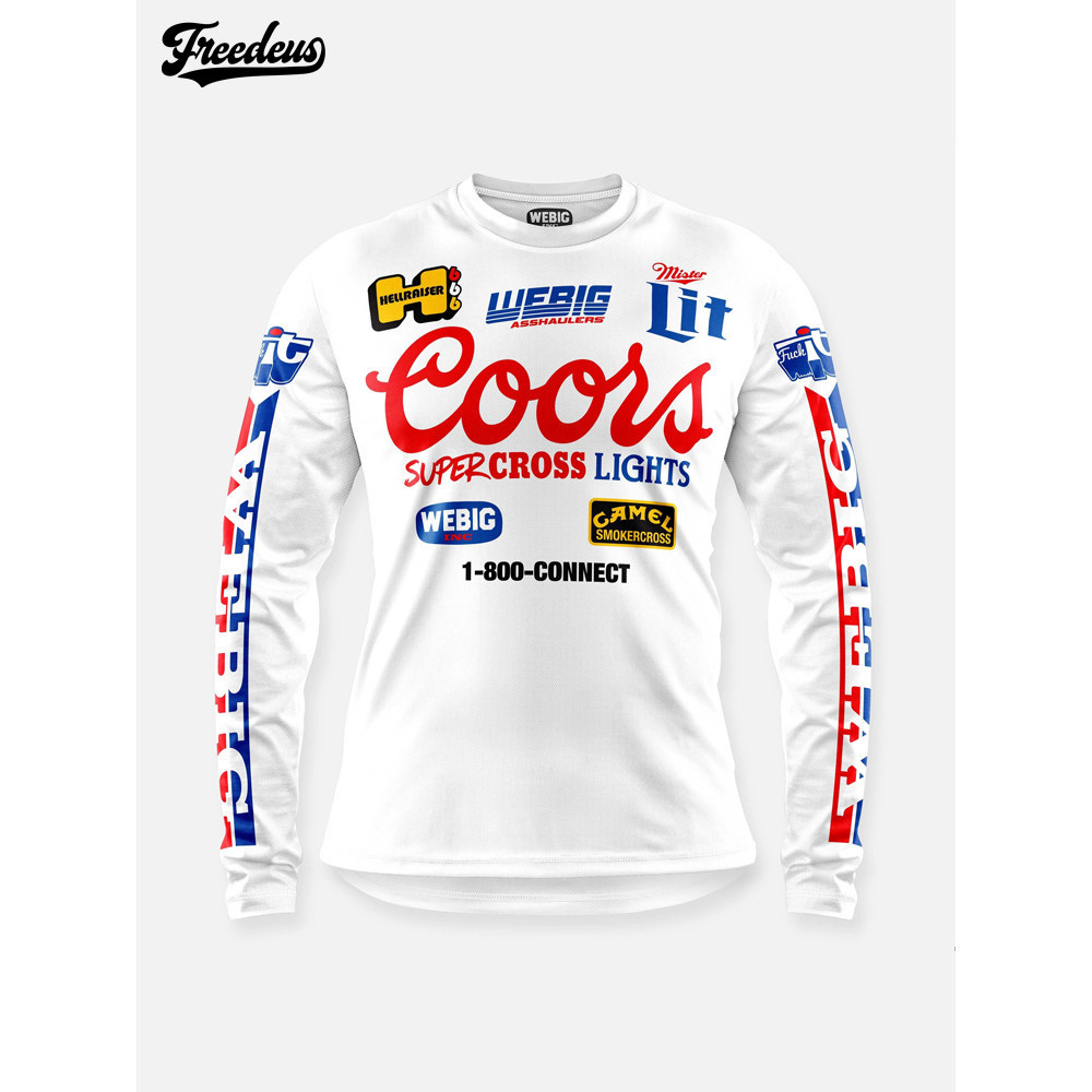 2024 ร้อนขายใหม่ ฉ1 ชุดแข่งคอกลมแขนยาวเสื้อกีฬา Qui แห้งและระบายอากาศรถจักรยานยนต์ชุดขี่ออฟโรด - รูปที่ 4