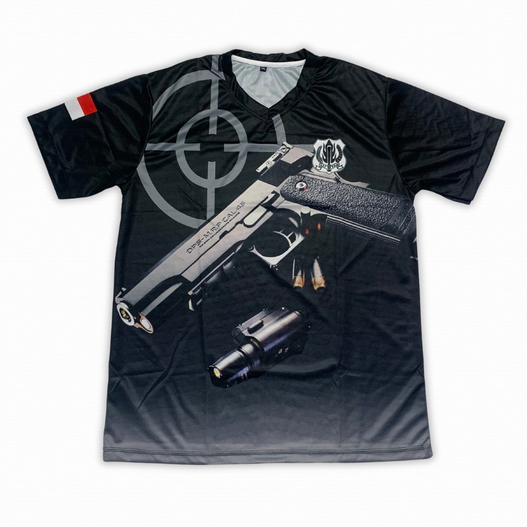 Hitam Aqa PRINT ใหม่ล่าสุด SNIPER SATPAM JERSEY / BLACK SECURITY T-SHIRT JERSEY / BLACK SATPAM UNIFO