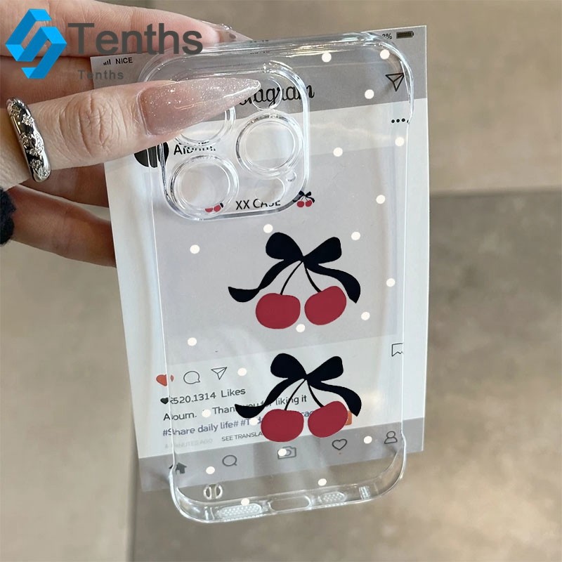 เคส For OPPO Reno 10 11F 8T 5 5F 4 4F 2F 2Z 7Z 8Z 6Z 5Z 5G เชอร์รี่ เคสโทรศัพท์ไร้ขอบ
