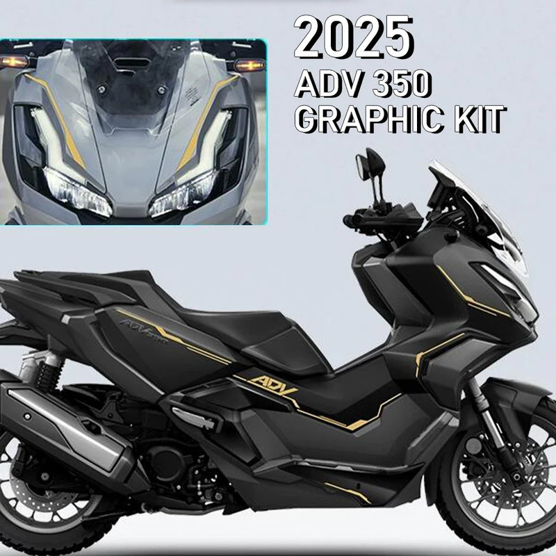 2025 ADV350 ตกแต่งรถจักรยานยนต์สําหรับ Honda ADV 350 ชุดกราฟิก 2025 adv350 Body Pull ดอกไม้ตกแต่ง De