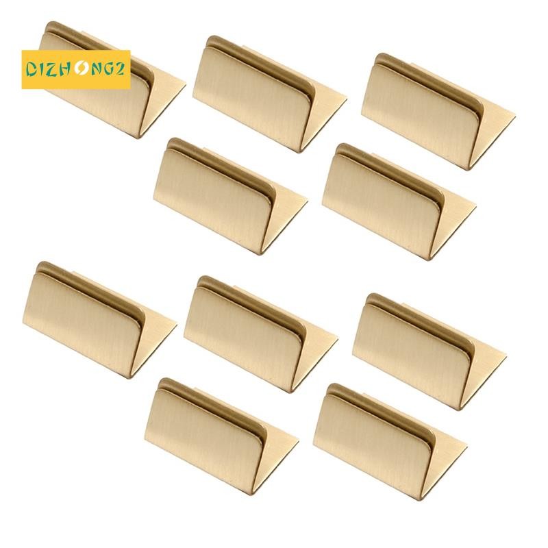 [dizhong2]Place Card Holders ทองเหลือง 10 ชิ้นกว้างขนาด Vintage Table Card Holder Antique Small Tabl