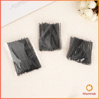 Khummak 50Pcs กิ๊บตัวยู U กิ๊บดำ ปลอดภัย กิ๊บพิธีการ เครื่องมือจัดแต่งทรงผม Hairpin