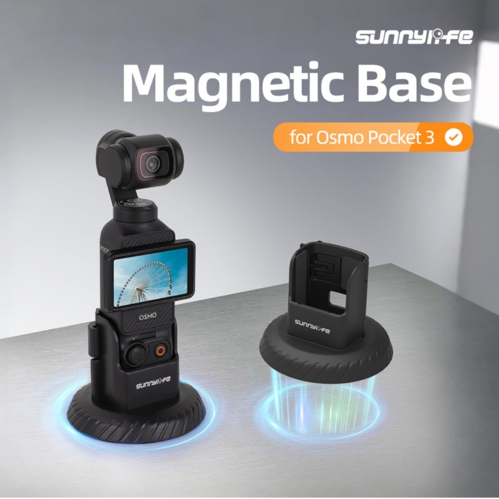 For DJI OSMO Pocket 4/3 ฐานแม่เหล็ก กลางแจ้ง วิดีโอบล็อก ขาตั้ง เดสก์ท็อป ฐาน ด่วน ปล่อย กล้อง อุปกรณ์เสริม