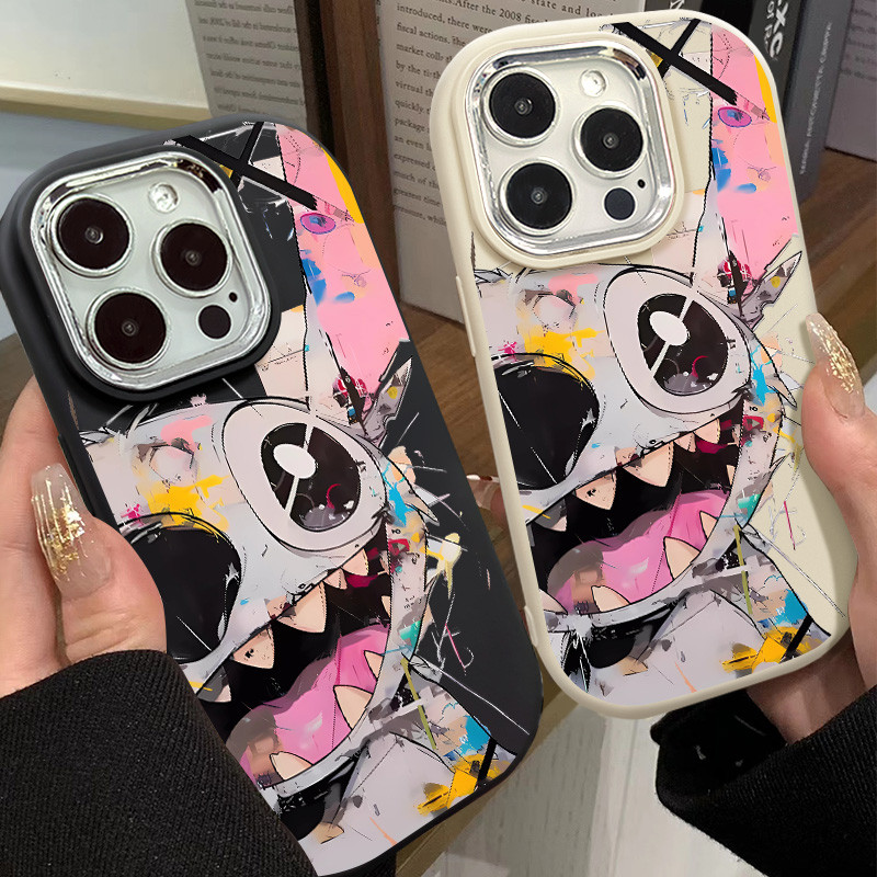 น่ารัก Graffiti สนุกและ Creative Di Zai ซิลิโคนนุ่มสําหรับ Iphone 15 11 13 14 12 16 ProMax XsMax 7 8