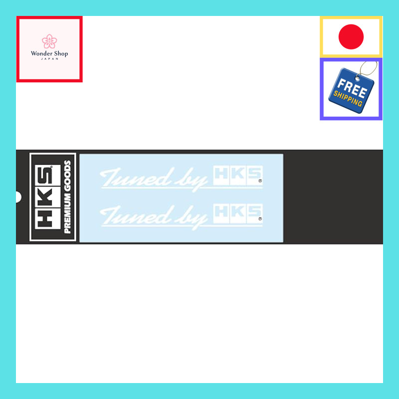 HKS Sticker Tuned by HKS W120 51003-AK144 WHITE【Direct from Japan】
