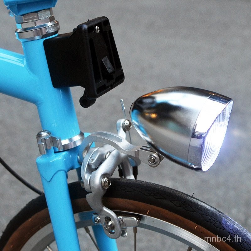 ไฟจักรยานพับ Brompton ไฟหน้า LED ไฟจักรยานย้อนยุค อุปกรณ์ปรับแต่ง