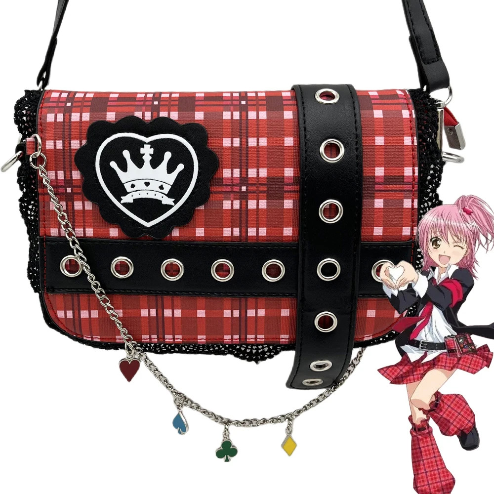 อะนิเมะ Hinamori Amu กระเป๋าสะพายข้างคอสเพลย์ Waistpack สาว JK ชุด Messenger กระเป๋าสะพายกระเป๋าถือนักเรียนของขวัญ