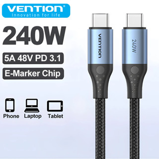 Vention PD 240W USB Type C ถึง Type C 5A 48V Fast Charger สา…