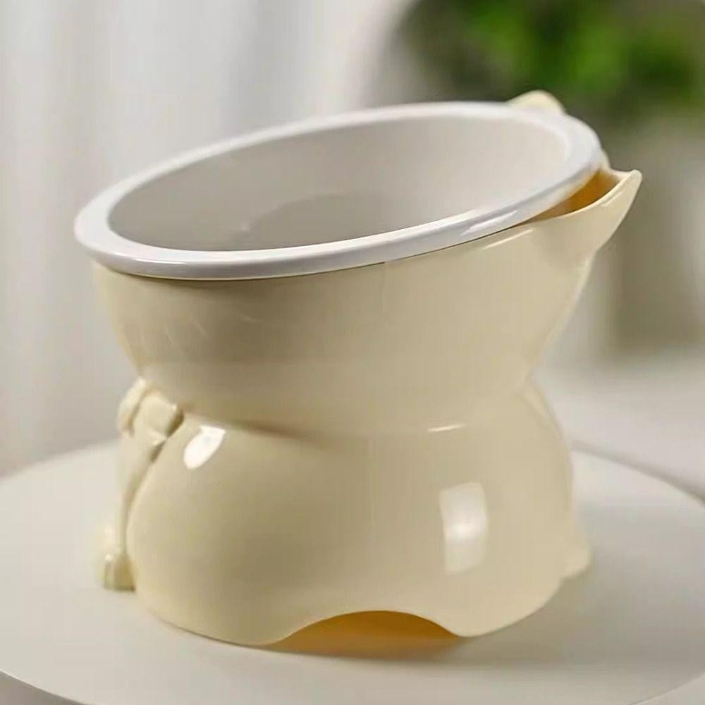 ซื้อซ้ํา ชามแมว,น่ารักเซรามิกสัตว์เลี้ยงชามเท้าสูง,อุปกรณ์สัตว์เลี้ยงสร้างสรรค์ป้องกันการพลิกคว่ําที่ถอดออกได้สัตว์เลี้ยงดื่มป้อนคอป้องกั - รูปที่ 6