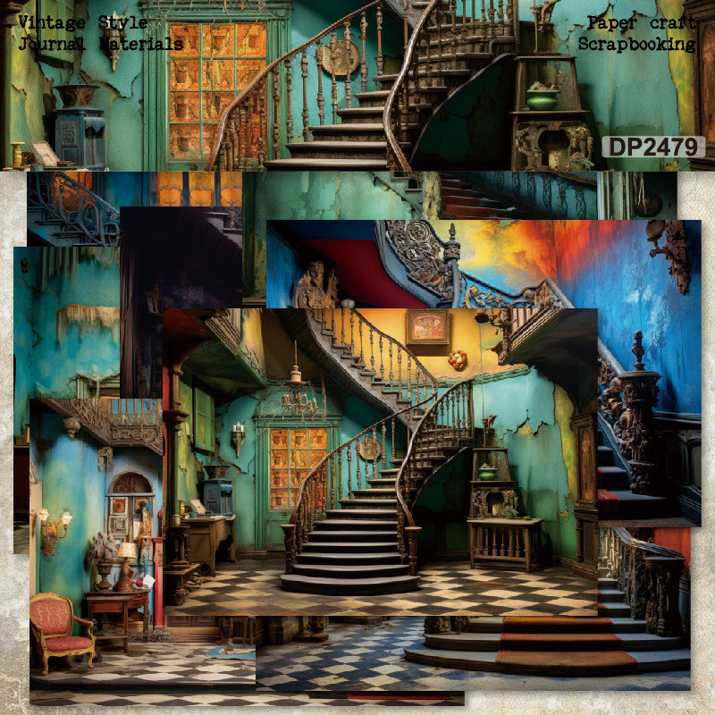 A5 กระดาษลายด้านเดียวกระดาษกาวคู่วัสดุกระดาษ DIY อัลบั้มภาพสมุดภาพคู่มือวัสดุกระดาษการ์ดทําพื้นหลังก