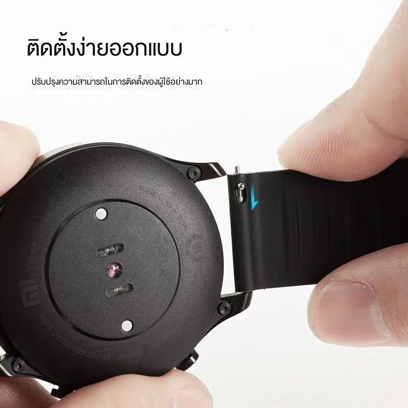 สายนาฬิกาgarmin55/265/245/255/165/645/245music/vivoactive5/venu3/venu2สายนาฬิกา20mm22mmสองสีล็อคดำ