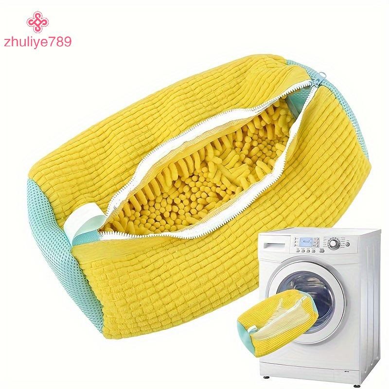 <zhuliye789> 1 Pc ถุงซักผ้ารองเท้าเครื่องซักผ้าสําหรับเครื่องซักผ้าและเครื่องเป่าอุปกรณ์ห้องน้ํารองเ