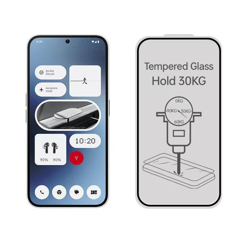 Nothing 3a /3a Pro Betul Tahan Lasak กระจกนิรภัยป้องกันแข็ง 30KG