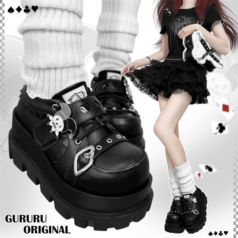 พื้นหนาธีมสาวฮอต Y2K Punk Quirky GURURU พื้นนุ่มต้นฉบับ X7AM