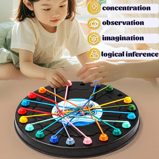 GeeToy ของเล่นท้าทายการคลายเชือก เกมบิดเชือก ฝึกสมองและการคิดเชิงตรรกะ สำหรับเด็ก