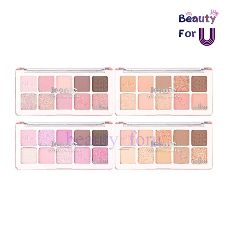Odbo Iconic Eyeshadow Palette od2029 โอดีบีโอ ไอโคนิค อายแชโดว์ พาเลท ขนาด 7กรัม
