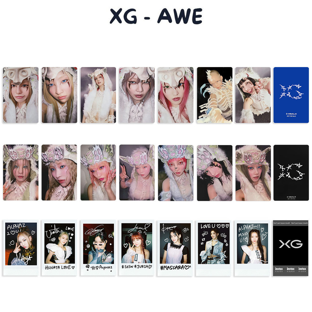 7pcs XG AWE WOKE UP ใหม่ DNA สารส้ม KTOWN4U การ์ด Lomo BENEFIT การ์ด KPOP Photocard JURIN CHISA HINA