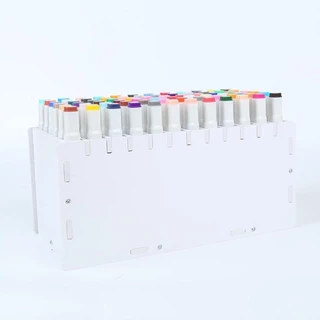 GROVEZY ที่ใส่ปากกามาร์กเกอร์,หลายช่องความจุขนาดใหญ่ Art Marker Rack, PVC 72/120/180/240 กริด Mark ปากกากล่องเก็บเดสก์ท็อป