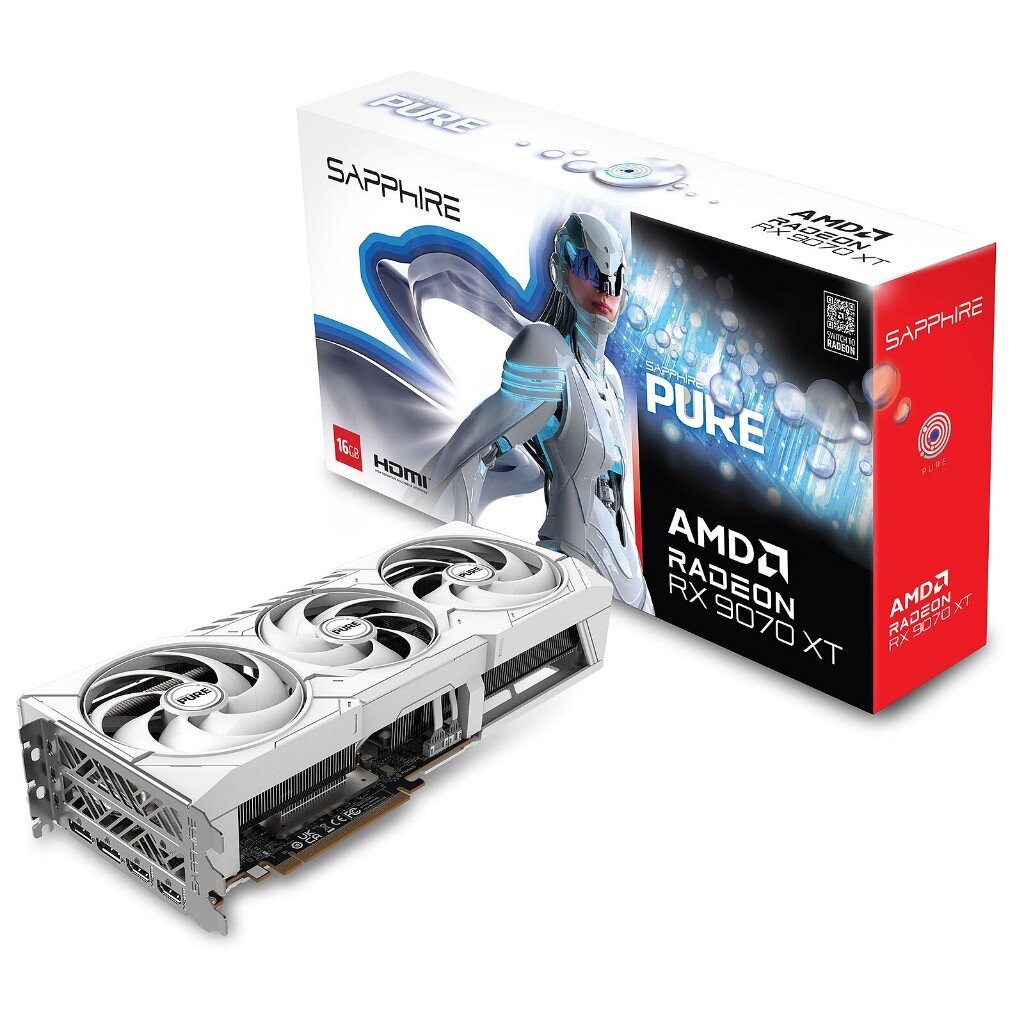 VGA SAPPHIRE PURE AMD RADEON RX 9070 XT GAMING OC 16GB DUAL HDMI/DUAL DP