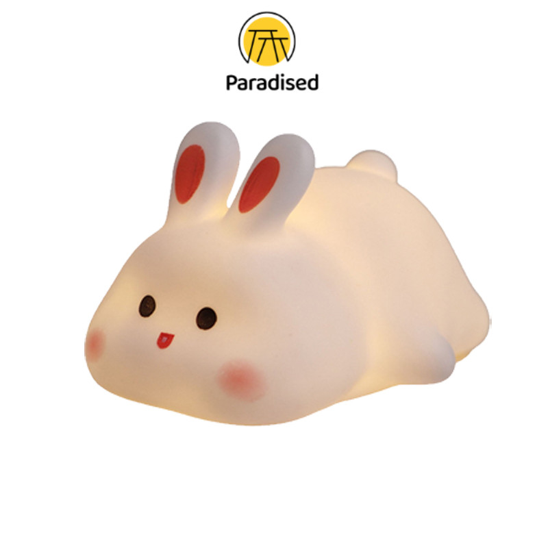 💕โคมไฟน่ารัก กระต่ายน้อยจอมขี้เกียจ ปรับระดับแสงตั้งเวลาได้paradised