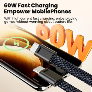Elough 16 ซม.สายสั้นพวงกุญแจ PD 60W ประเภท C ถึง USB C สายชาร์จเร็วสําหรับโทรศัพท์มือถือ Power Bank USB C สายเคเบิลข้อมูลสายไฟ