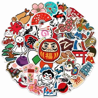 ❉ สติ๊กเกอร์วัฒนธรรมดั้งเดิมญี่ปุ่น 01 ❉ 50 ชิ้น/เซ็ต DIY แฟชั่นสติ๊กเกอร์ Doodle กันน้ํา
