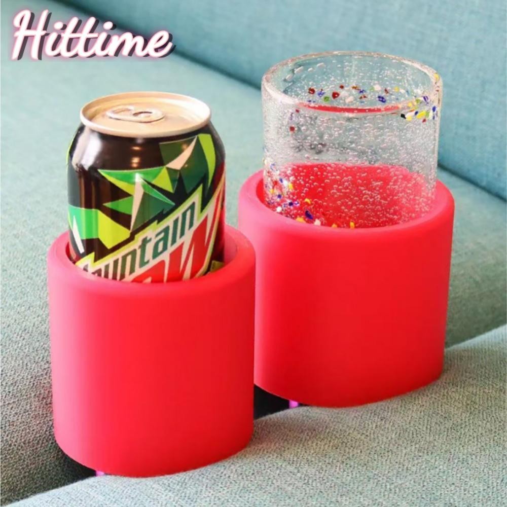 HITTIME 3D พิมพ์โซฟาเบาะรองนั่งโซฟา Gap Organizer Anti-Sill Stable เครื่องดื่ม/ขนม/โทรศัพท์/ผู้ถือรี