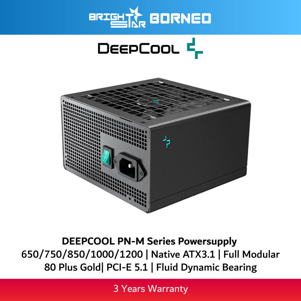 DEEPCOOL PN-M Series 650w/750w/850w/1000w/1200w 80 Plus Gold Full Modular Powersply