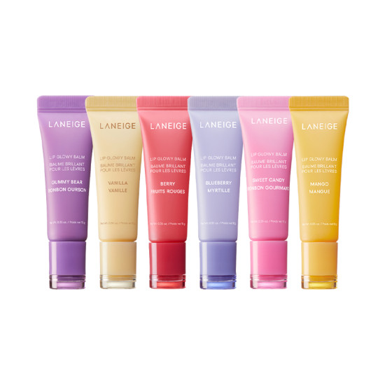 Laneige Lip Glowy Balm 10g (Blueberry, Mango Mangue, Sweet Candy Bonbon, Vanilla Vanille) / Lip Trea