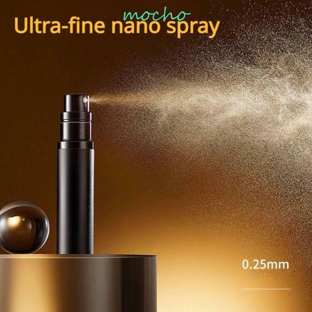 ขวดสเปรย์ MOCHO, Matte Nano หัวฉีดด้านล่างบรรจุขวดน้ําหอม,แบบพกพา 5ml Luxury Aluminium Travel Perfume Atomizer ตัวอย่าง Vials